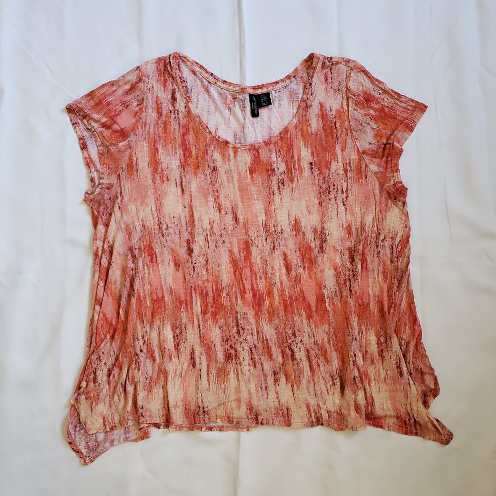 Cynthia Rowley Woman 2X Plus stripe shirt stretch beach summer travel
